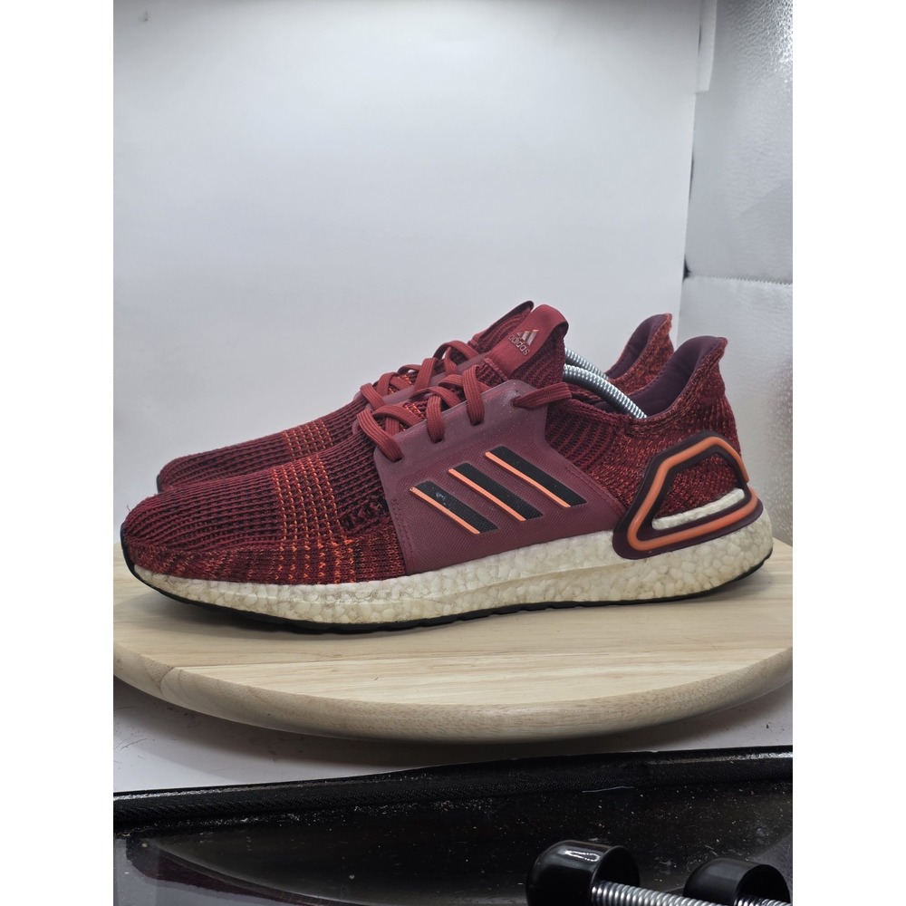 Mens Size 11- Adidas Ultraboost 19 Active Maroon Athletic Running Shoes Sneakers
